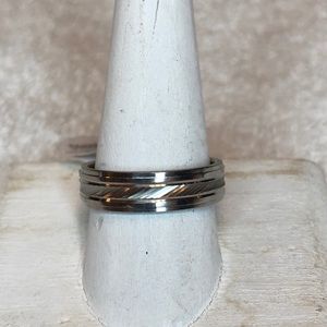 Men’s Solid Stainless Steel Wedding Band.